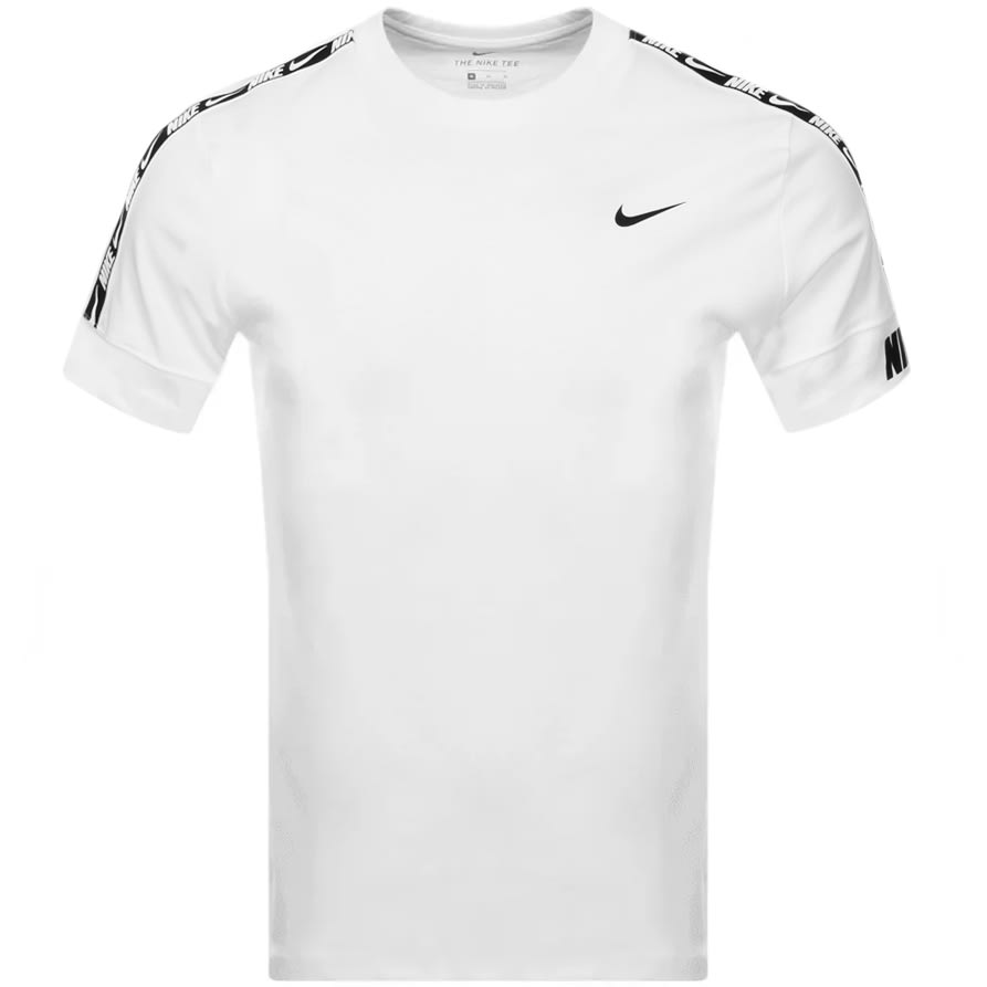 Alternative Image for ProductNike Crew Neck Repeat Logo T Shirt White1